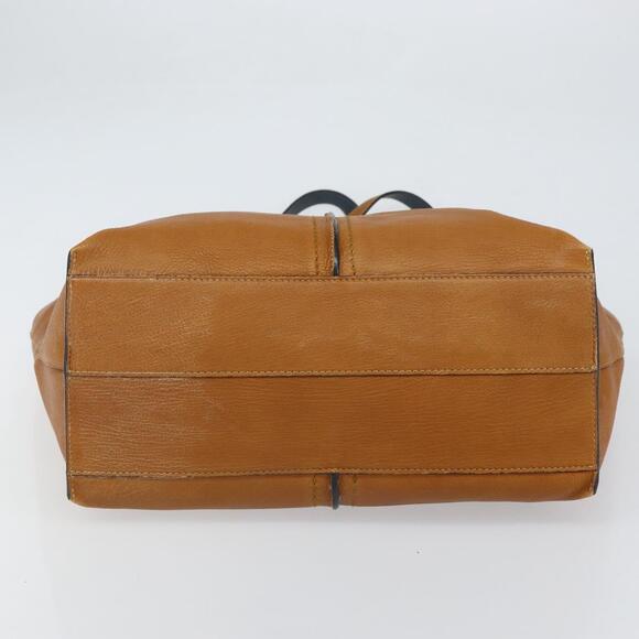 Chloe Kelly Tote Bag Leather Brown Gold Auth BA9368 - Picture 5 of 16